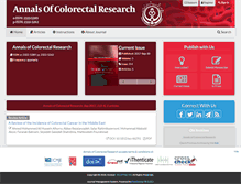 Tablet Screenshot of colorectalresearch.com
